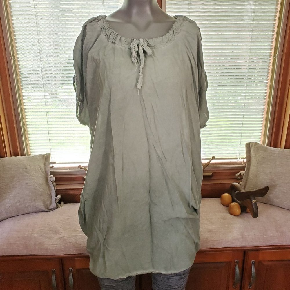 Made in Italy Tie Dye Dolman Tunic/Swim Cover OS